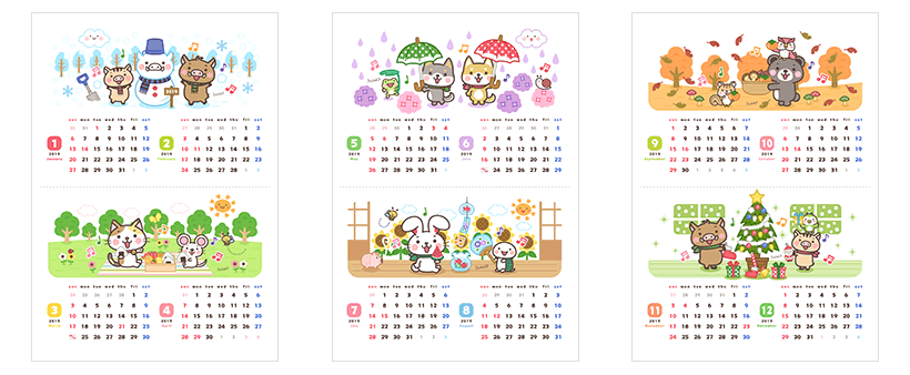 かんたん年賀状素材集2019年版
