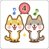 LINEスタンプ 柴犬さんたちのシンプルスタンプ 4